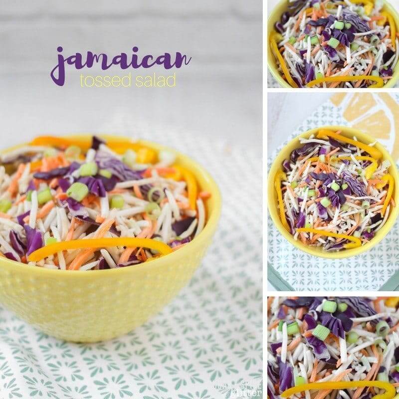 This traditional Jamaican tossed salad is a classic that is perfect for serving alongside spicy food