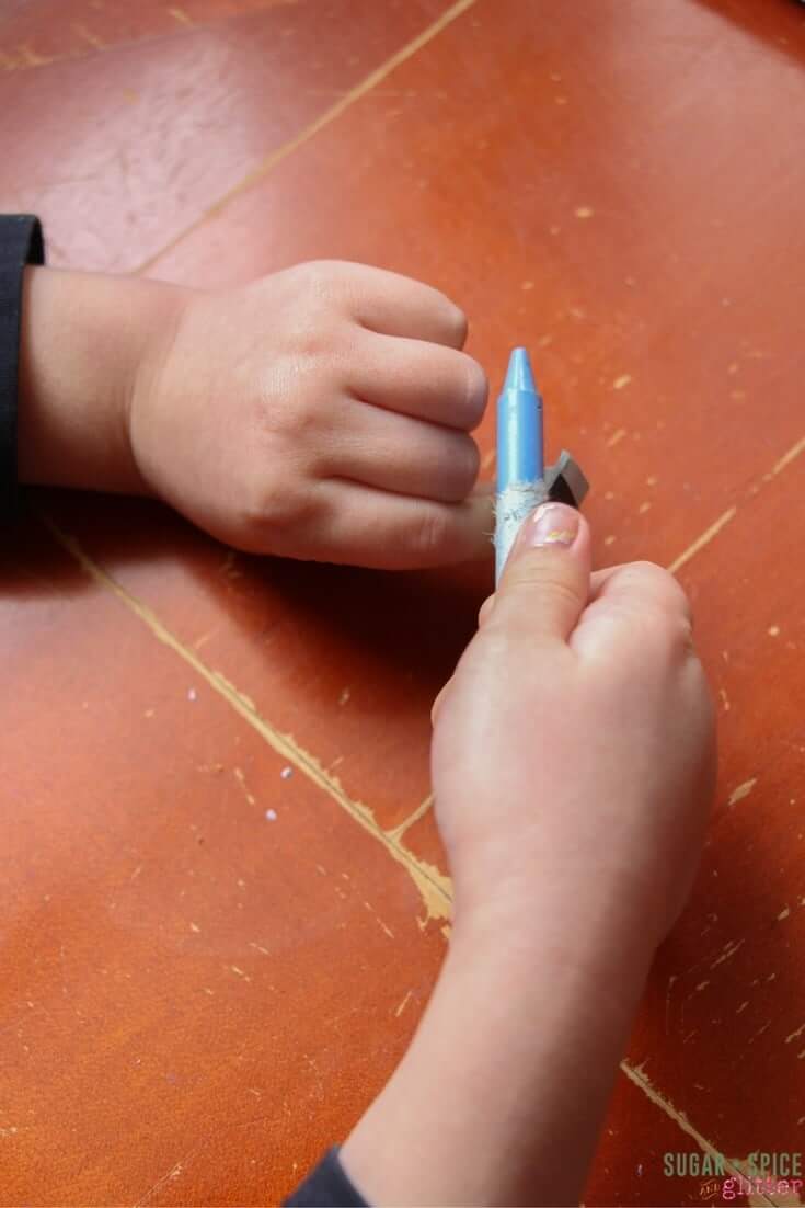 Process art engages the creative muscles, but can also be great for fine motor muscles, too!