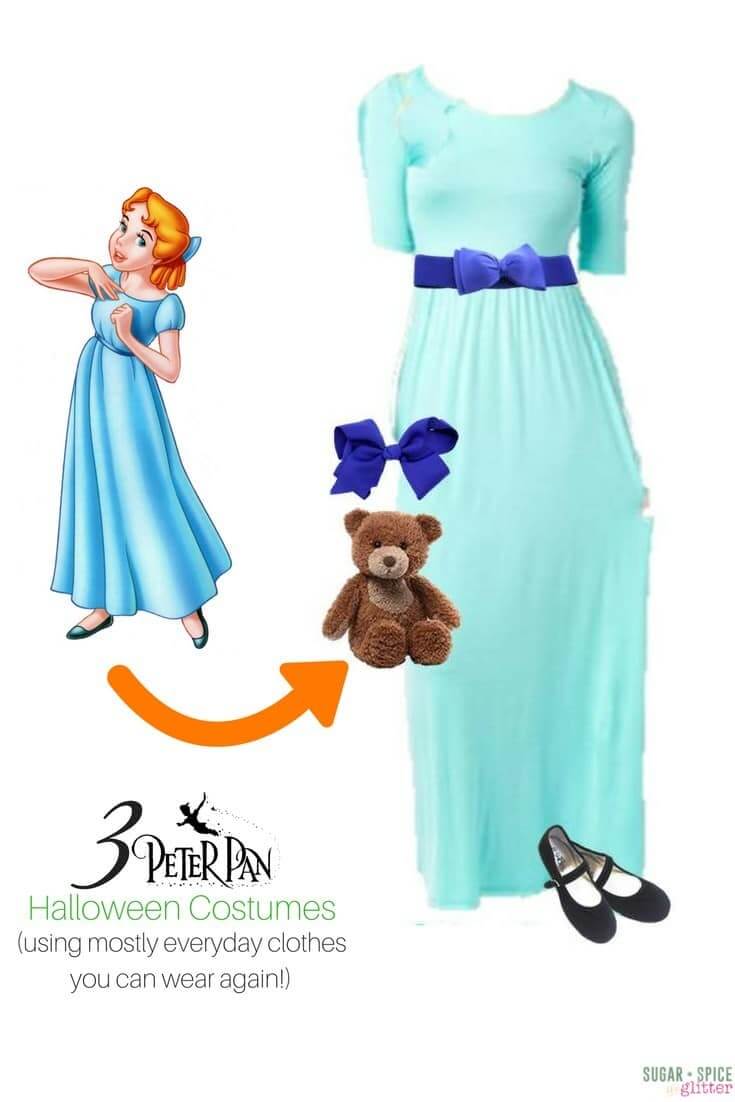 Wendy Darling Disneybounding - Halloween costume for grown-ups using everyday clothes
