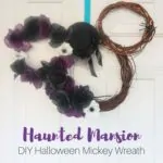 Haunted Mansion DIY Mickey Halloween Wreath