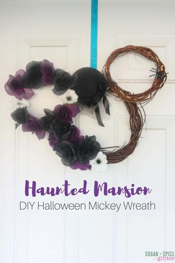 Haunted Mansion DIY Mickey Halloween Wreath