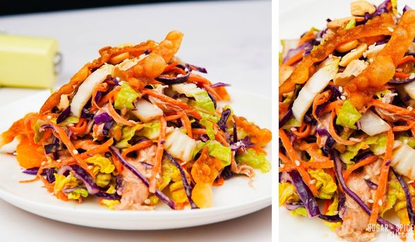 Copycat Chinois Salad Recipe (with Video) - Sugar, Spice and Glitter