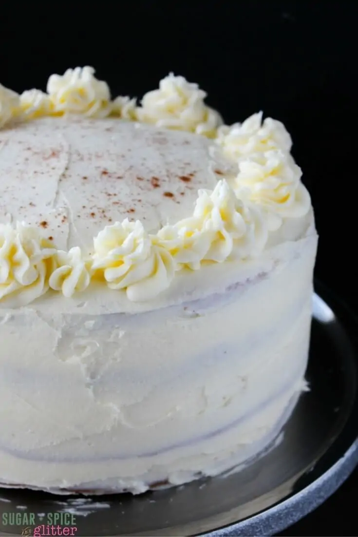 Step-by-step directions on how to make the best eggnog cake with homemade eggnog buttercream you will ever taste - your guests will be left begging for the recipe