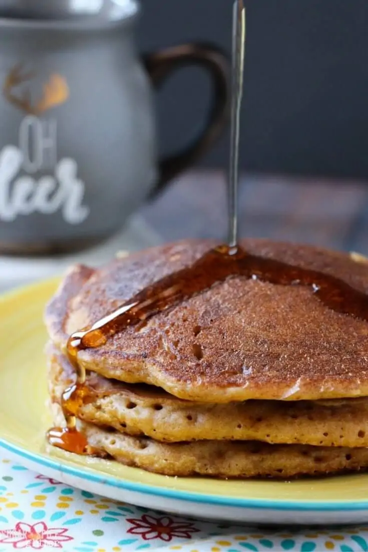 These luscious gingerbread pancakes caramelize beautifully thanks to the brown sugar and molasses, turning out delicious sweet & spicy pancakes every time
