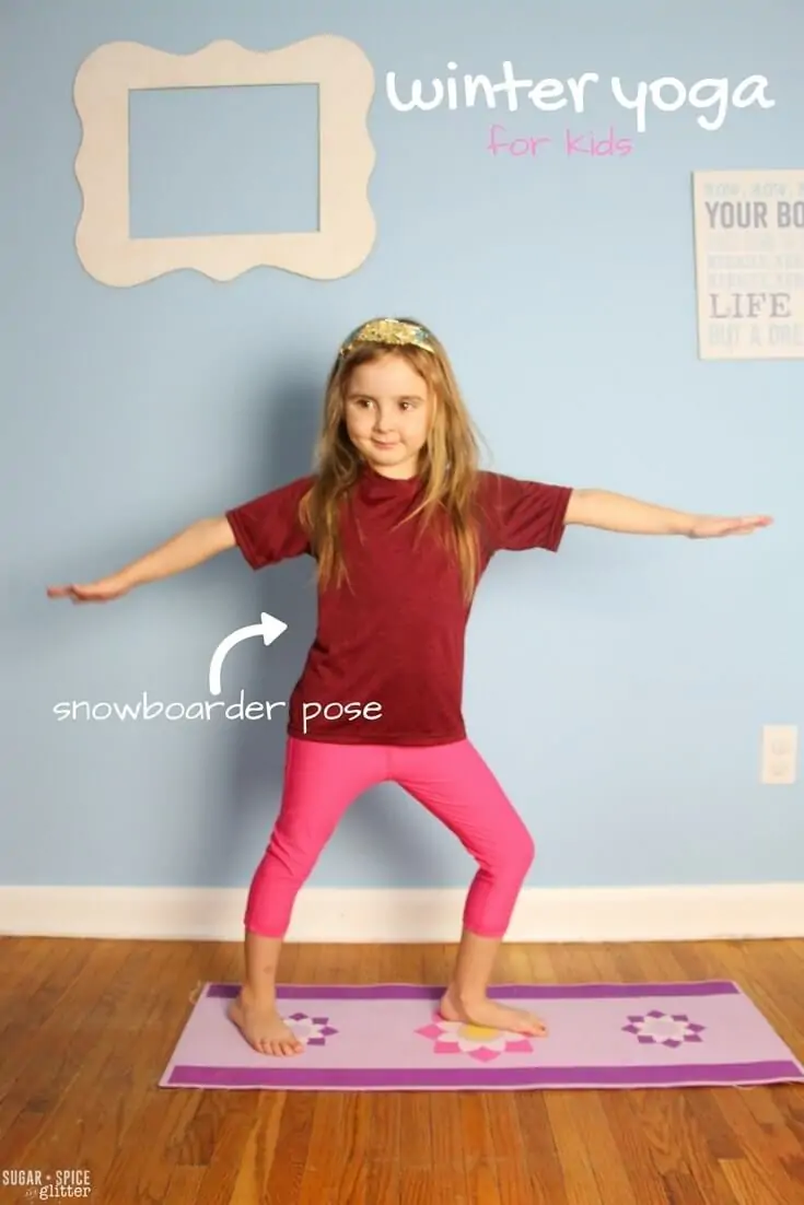 An easy kids' yoga sequence inspired by winter - using a bit of imagination, you can get kids excited about yoga which is great for connecting and calming. Awesome for a calming morning ritual, quiet time activity, or bedtime wind down.