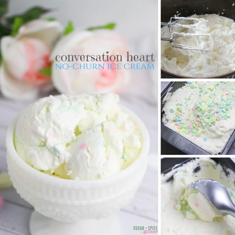 How to make an easy no-churn conversation heart ice cream