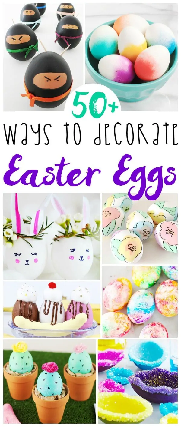 Kids are going to love this collection of Easy and Fun Easter Egg Decorating Ideas - ideas for toddlers through teens!