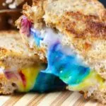Kid-Made Rainbow Grilled Cheese Sandwich (with Video)