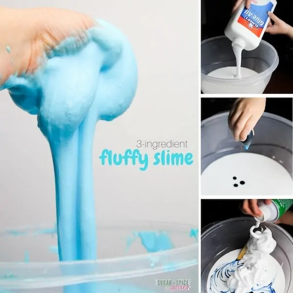 Fluffy Slime Recipe - Little Bins for Little Hands