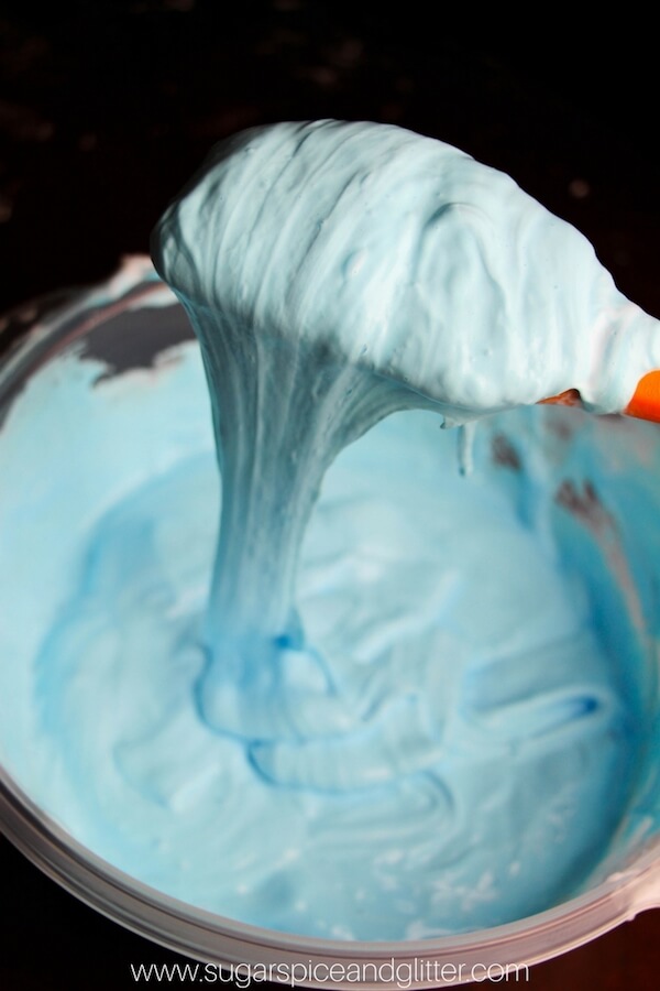 How to make 3 ingredient fluffy slime - step-by-step pictures takes you through every step in the process of making the perfect fluffy slime