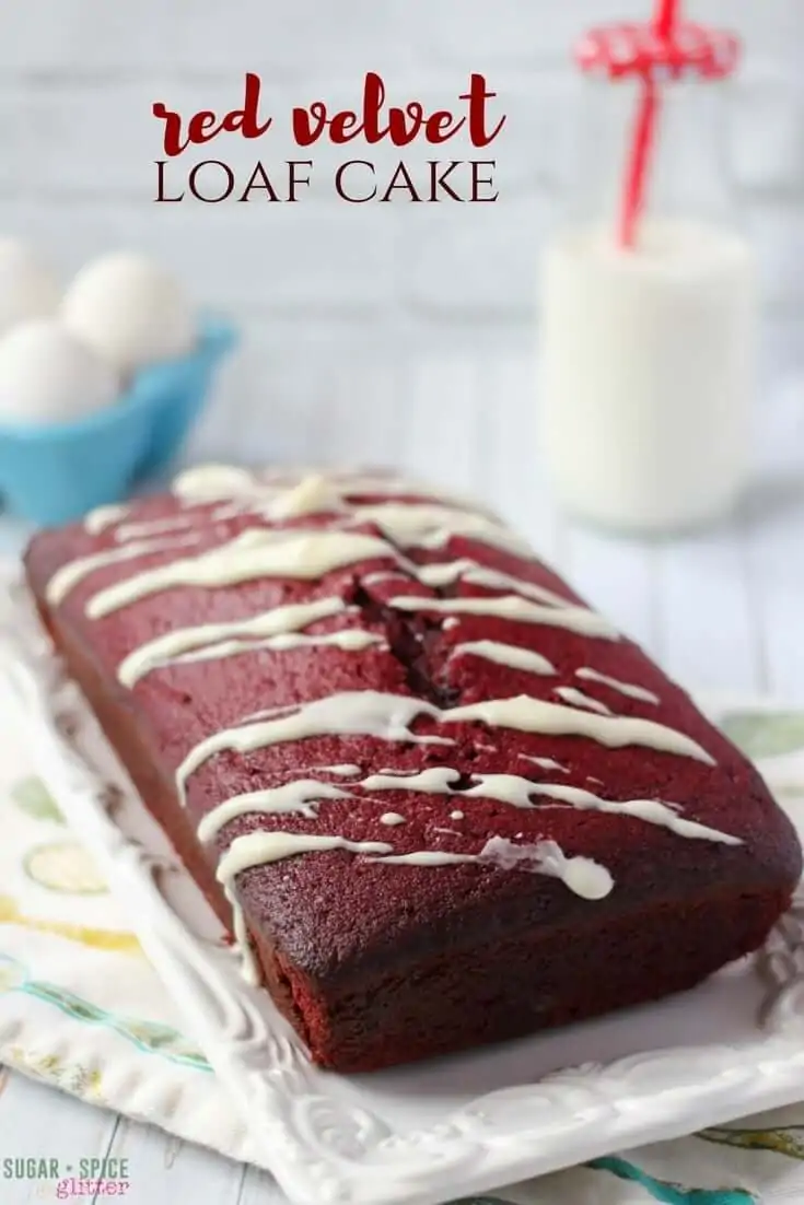 Red Velvet Tea Cake with Cream Cheese Drizzle