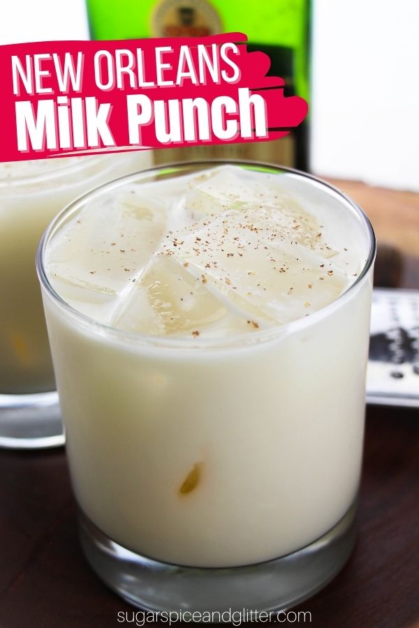 A sweet and creamy milk punch cocktail straight out of New Orleans. If you're a fan of bourbon or brandy (or want the perfect cocktail to try either) this cocktail is a delicious introduction