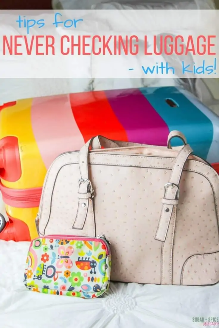 How to Travel with a Carry on Only with kids