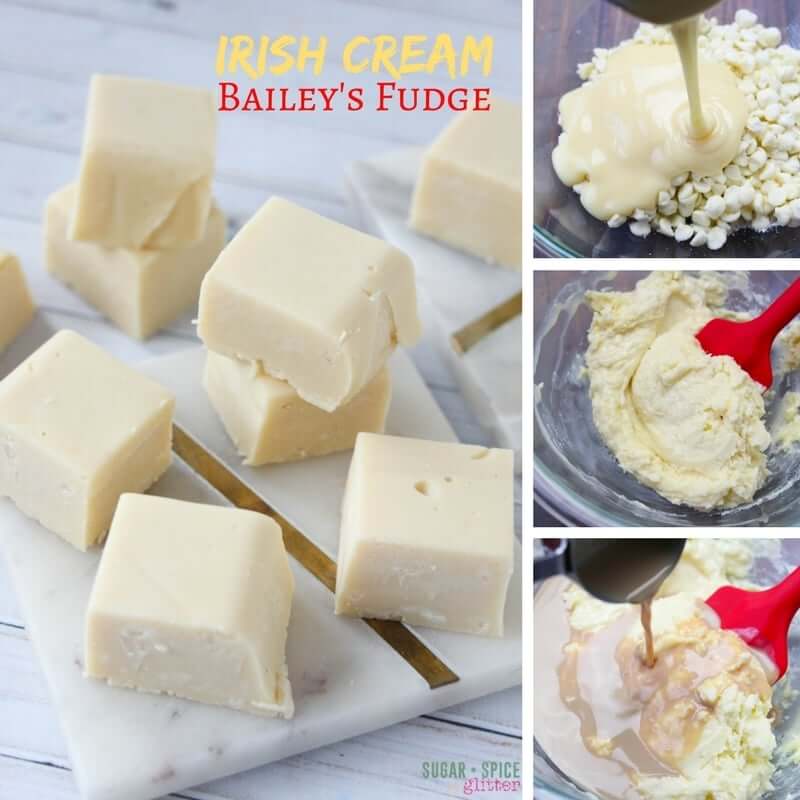 An easy 4-ingredient Bailey's fudge recipe, you can whip this easy no-cook fudge up in less than 10 minutes