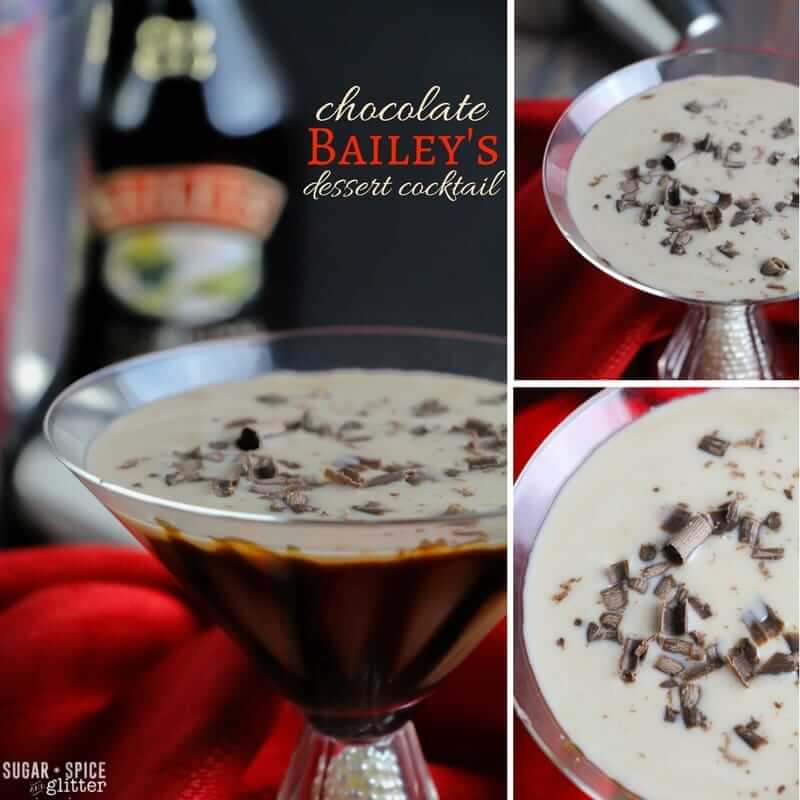 How to make a chocolate dessert cocktail with Bailey's and chocolate liqueur