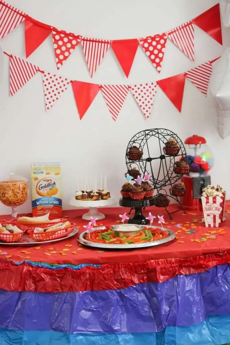 At the Carnival DIY Kids’ Party - fun DIY carnival games, quick carnival-inspired party food and decor ideas for a Carnival Party on a Budget