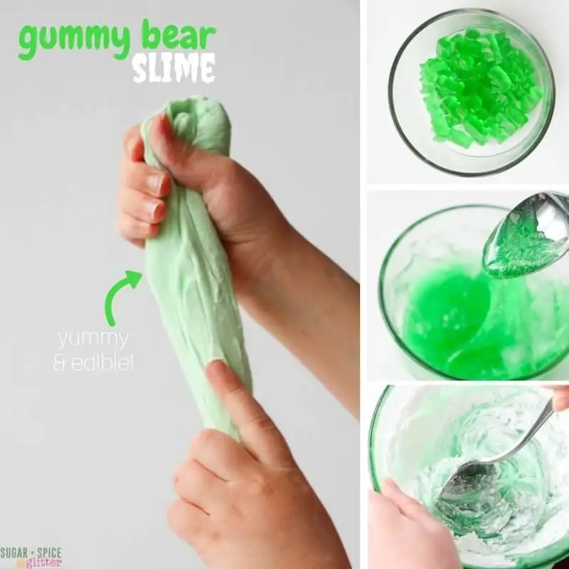 How to make slime out of gummy bears - an edible slime your kids will love