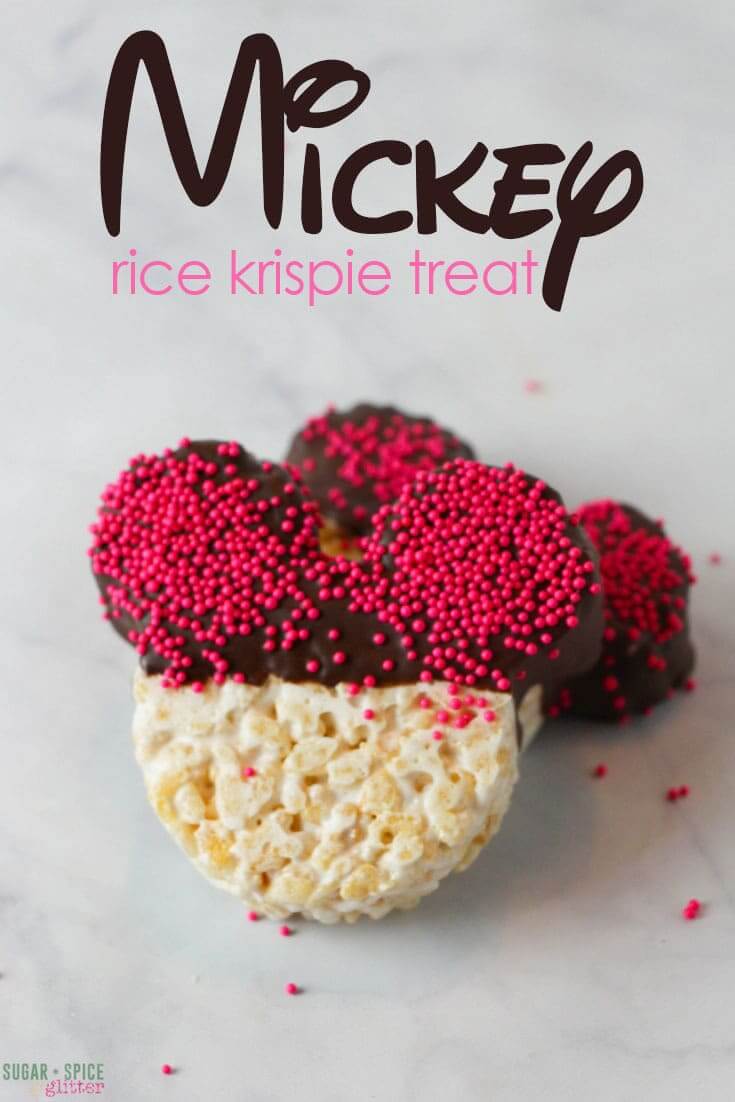 An iconic Disney treat, now you can make these Mickey rice krispie treats at home - an allergy-safe recipe for lunch boxes or to bring with you to the parks if your child has nut allergies