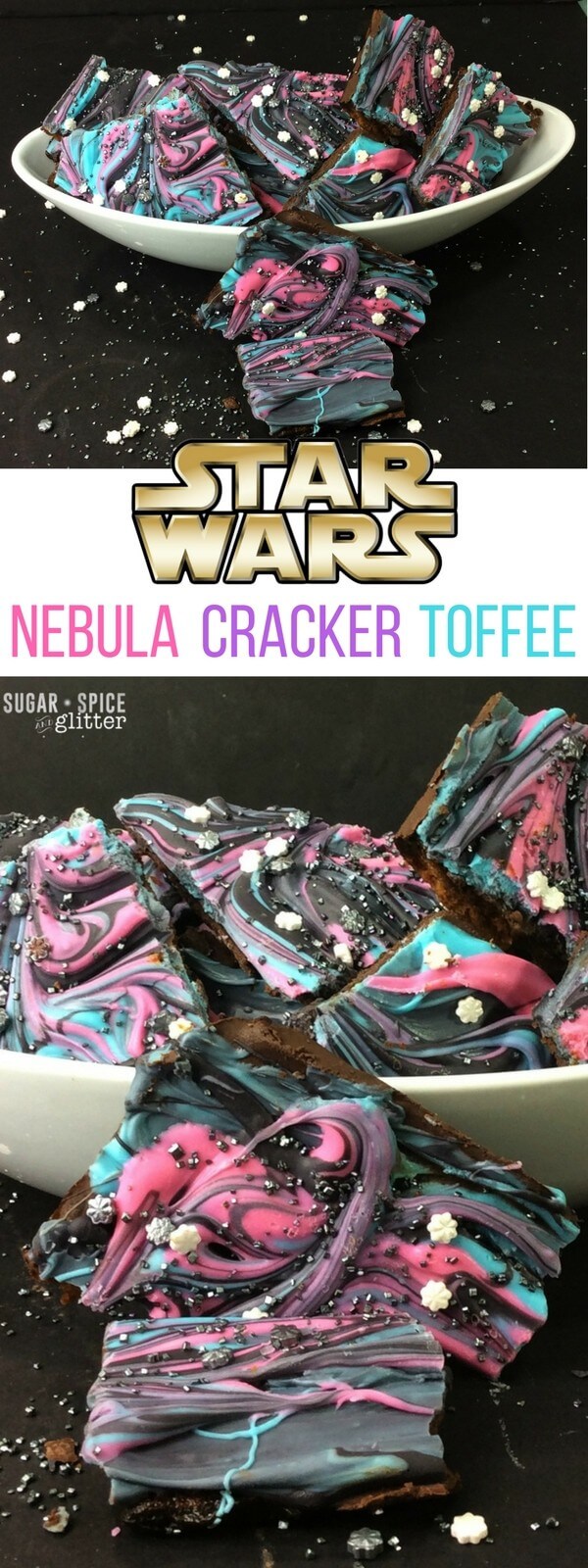 This delicious salty-sweet treat is perfect for a Star Wars party or family movie night, a fun take on the galaxy desserts sweeping the internet