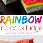 No-Cook Rainbow Fudge Recipe