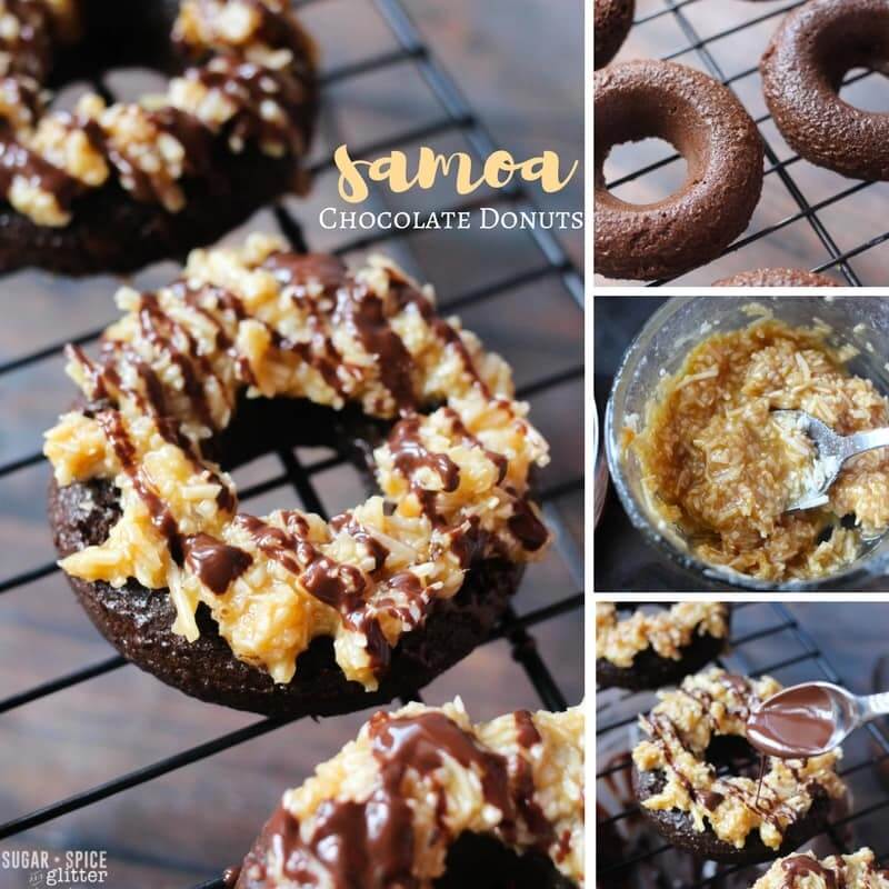 How to make delicious Samoa-inspired chocolate donuts - a decadent brunch treat or donut party food