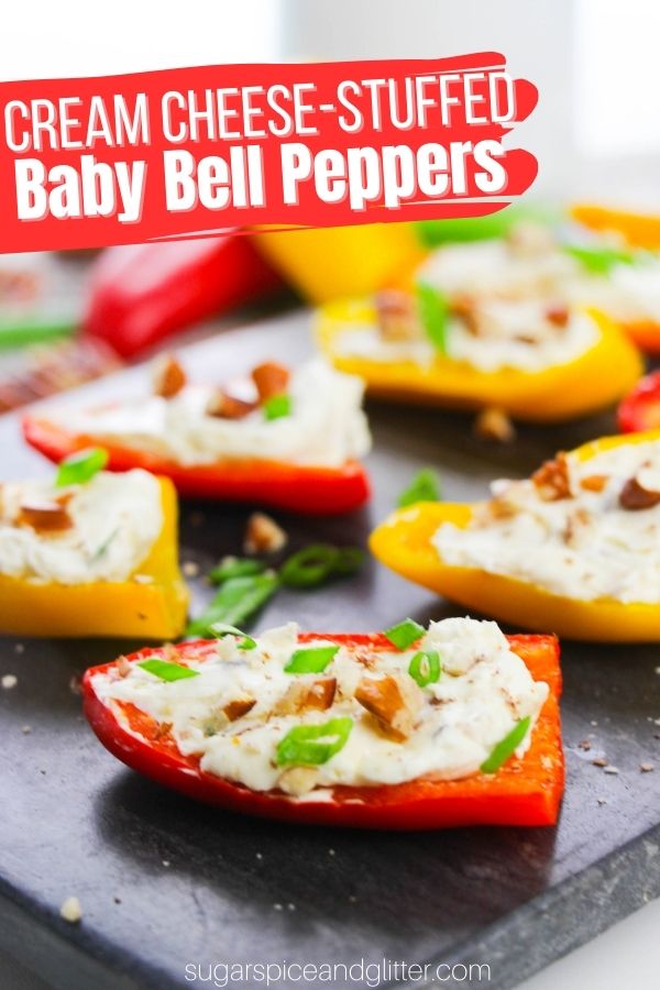 Cream Cheese-stuffed Baby Bell Peppers (with Video)
