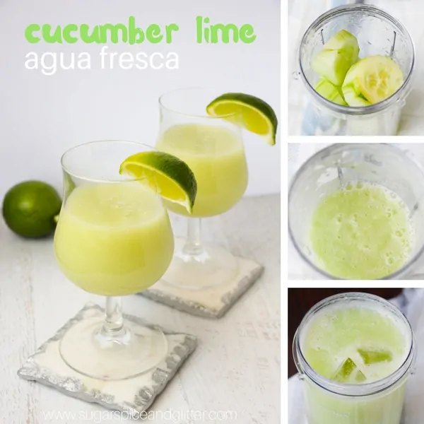 How to make a refreshing cucumber lime agua fresca drink