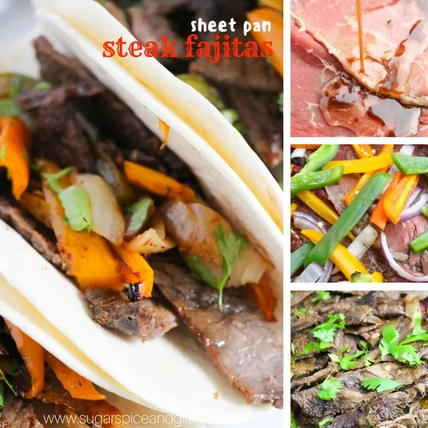 How to make sheet pan steak fajitas - step by step pictures