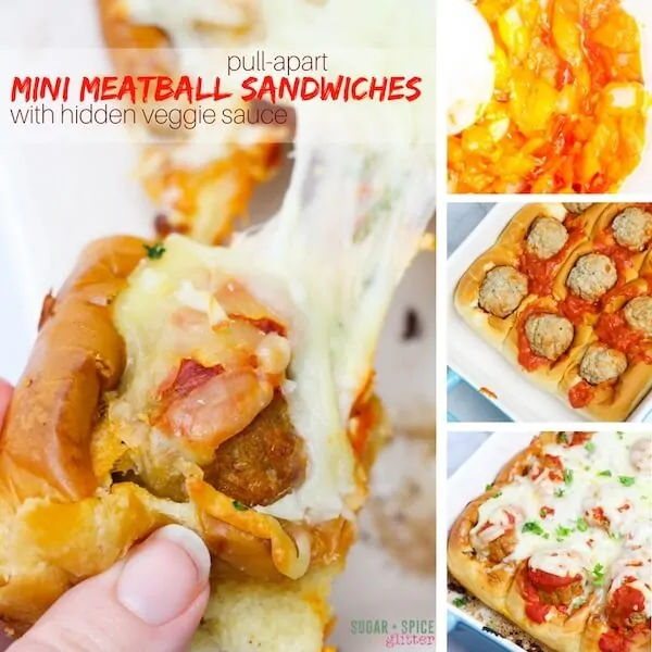 How to make mini meatball sandwiches with hidden veggie sauce