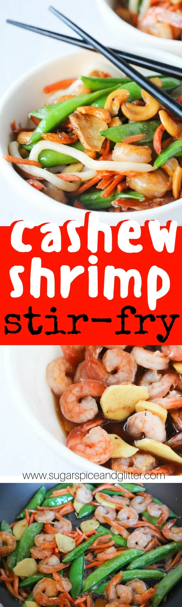 A delicious cashew shrimp stir-fry that costs less and tastes better than any take-out version! A copycat Asian recipe that your family will love