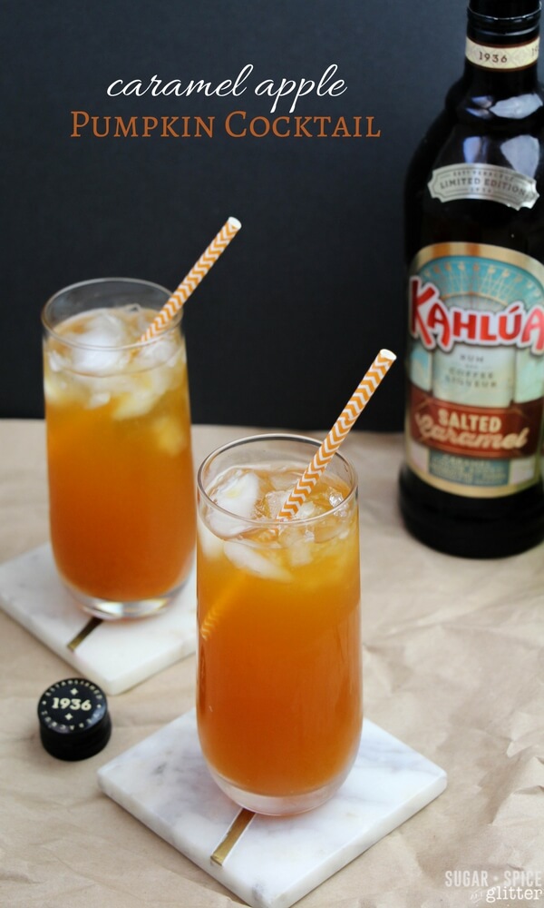 Salted Caramel Apple Pumpkin Cocktail (with Video)