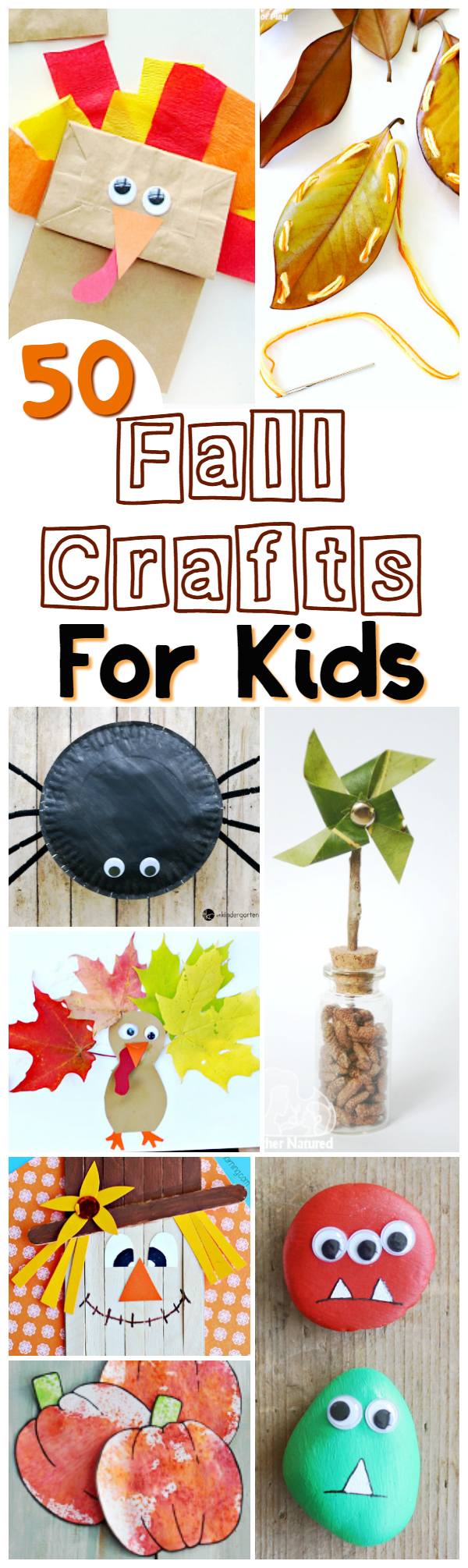 Easy Fall Crafts Kids can actually do - awesome autumn activities for mixed age groups, these fall crafts don't involve any expensive craft supplies - most of them you probably have everything you need already in your craft cupboard!