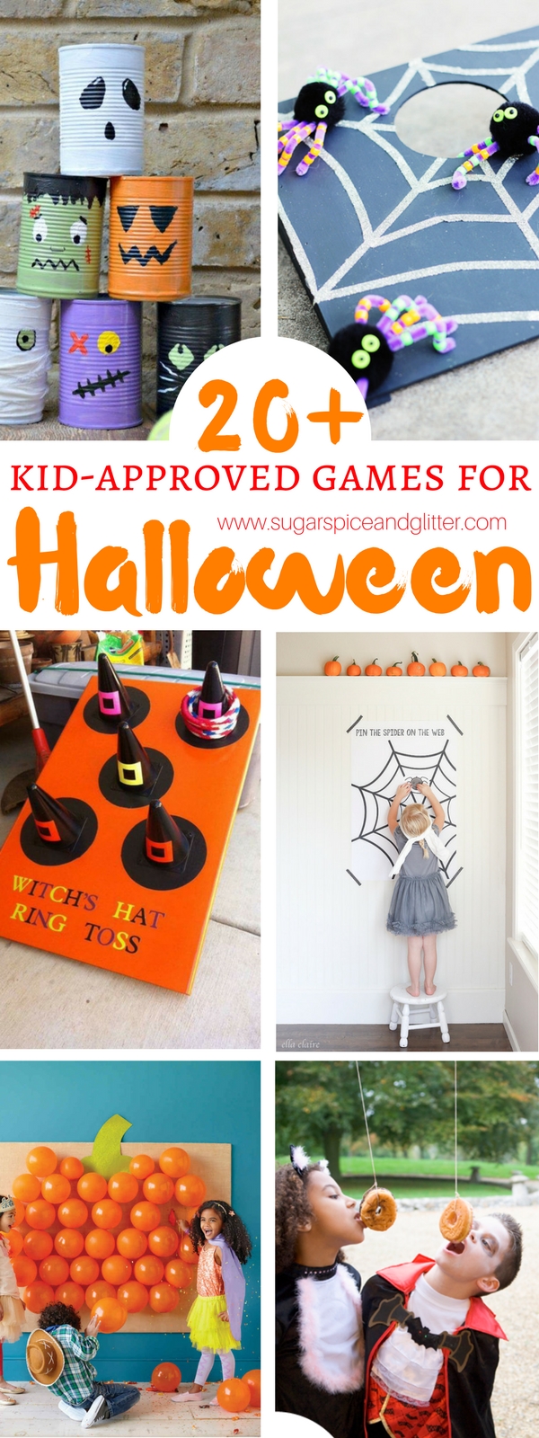 Halloween Party Favor Pumpkin Ghost Toss Game with Bean Bags Halloween Inflatable Spider and Witch Hat Ring Toss Game for Kids ThinkMax Halloween Toss Games Halloween Toys Halloween Games 