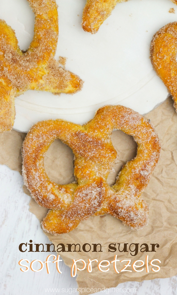 These easy homemade soft pretzels with cinnamon sugar coating are better than anything you can buy at the mall and surprisingly easy to make