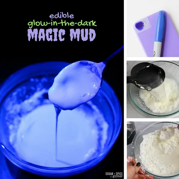 How to make edible glow in the dark oobleck with just two ingredients, plus how to turn your phone into a blacklight