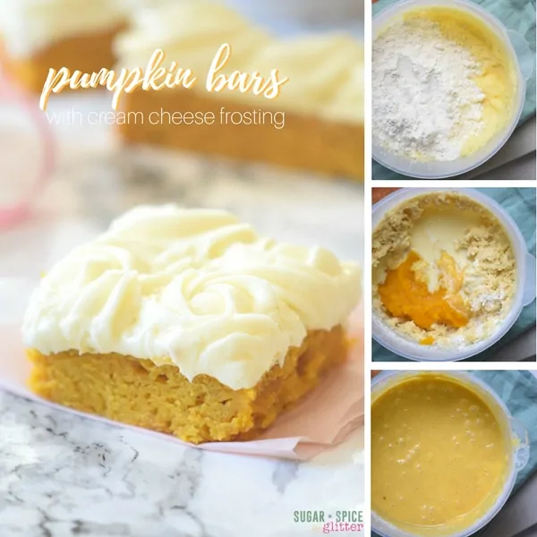 How to make easy pumpkin cake bars with cream cheese frosting recipe