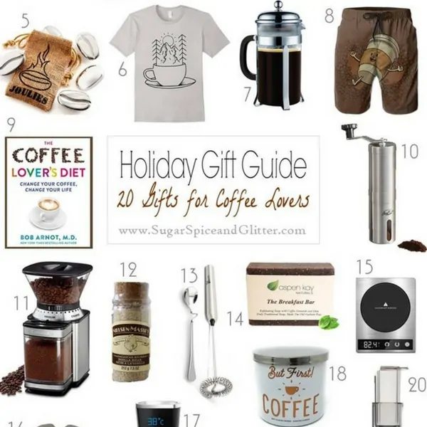 Make their morning with these 20 gifts for coffee lovers. Everything from the best coffee makers, coffee of the month clubs, digital coffee mugs, coffee necklaces, coffee beauty products - and more!