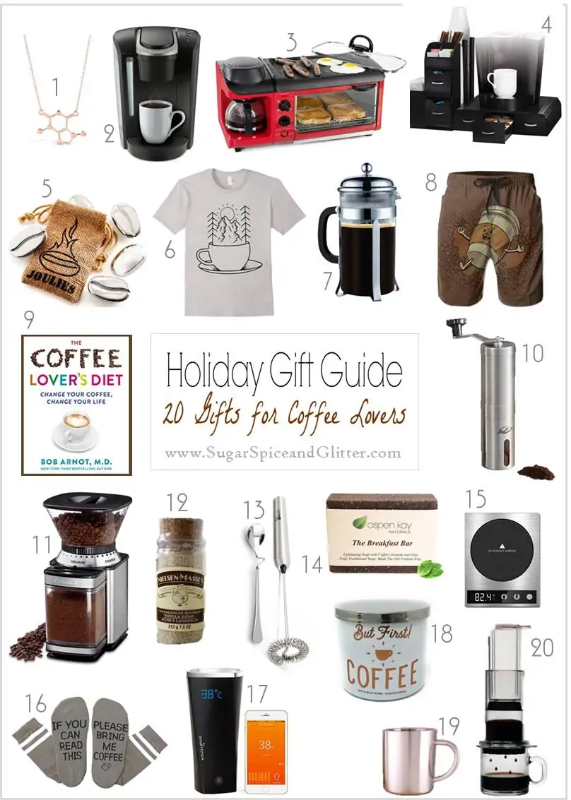 A gift guide for grown-ups, this collection is dedicated to coffee gift ideas perfect for the coffee lovers in your life.