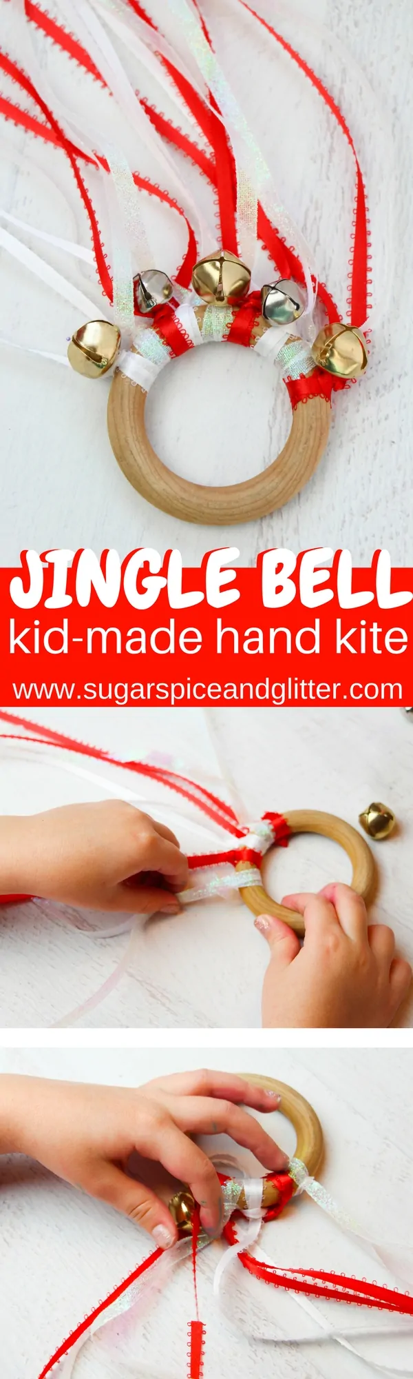 Jingle Bell Waldorf Kite for Christmas