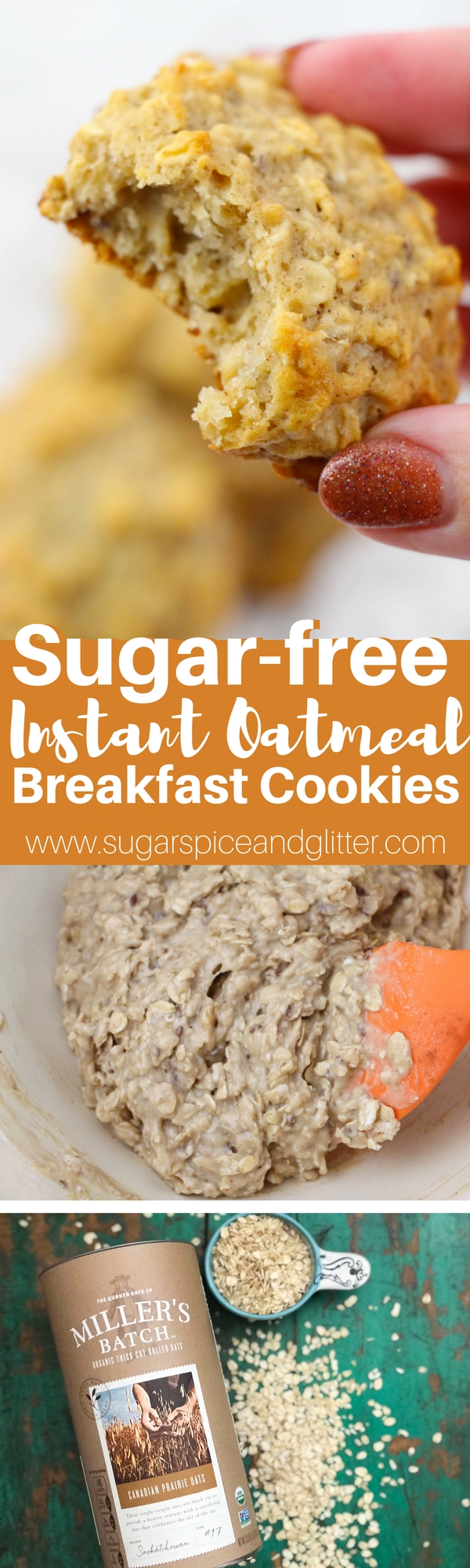 Healthy Oatmeal Cookies from Instant Oatmeal Mix