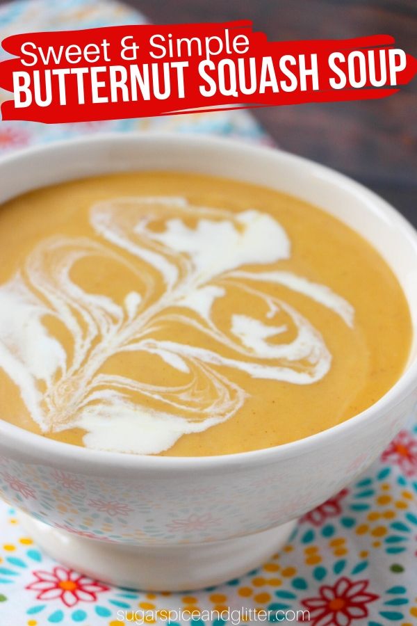 How to roast butternut squash and turn it into a creamy butternut squash soup that the kids will love