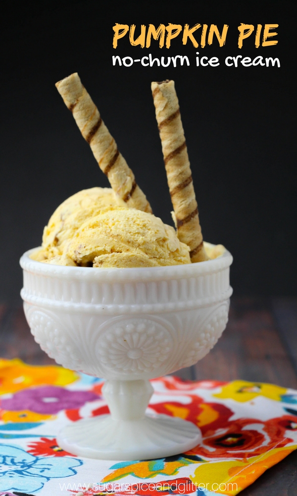 If your oven is going to be too busy to bake a pie, check out this Easy Homemade Pumpkin Pie Ice Cream recipe that takes less than 10 minutes to make with kids