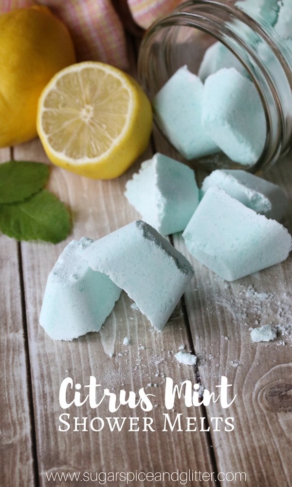 DIY Shower Melts for Nasal Congestion or Colds. These Homemade Lemon Peppermint Shower Melts are made with essential oils