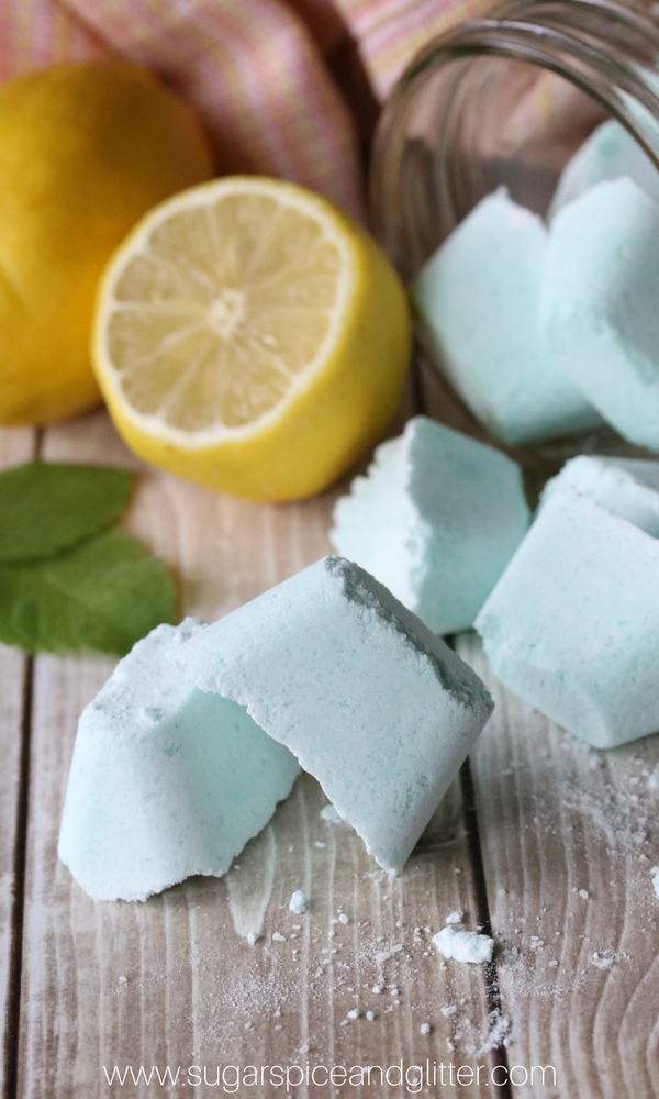 Pop one of these lemon peppermint shower melts in the bottom of the tub as you have a shower for congestion relief without icky medicinal chest rubs. Homemade congestion relief