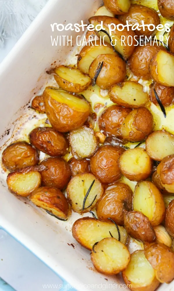 Easy Roasted Red Potatoes with Rosemary & Garlic