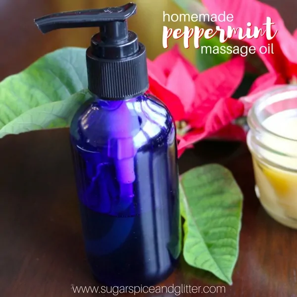 How to make homemade peppermint massage oil for relaxing sore muscles