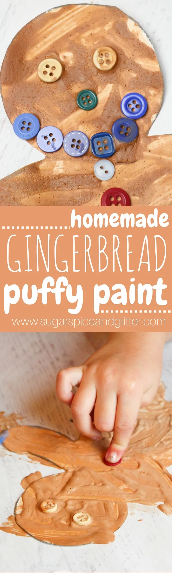 Gingerbread Puffy Paint (with Video)