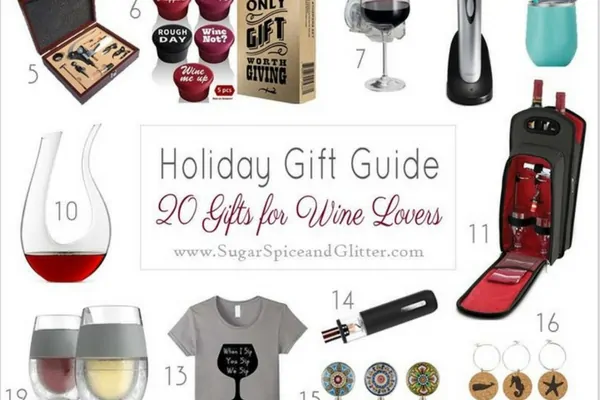 This collection of gift ideas has everything from wine of the month club suggestions to cute wine charms, gorgeous wine storage options and even a wine-themed coloring book