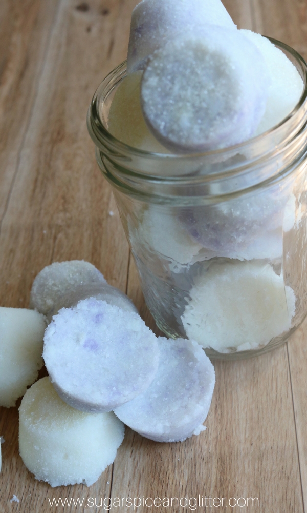 Lavender Sugar Scrub Cubes make a great homemade gift