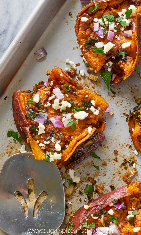 How to make smashed sweet potatoes and roast them